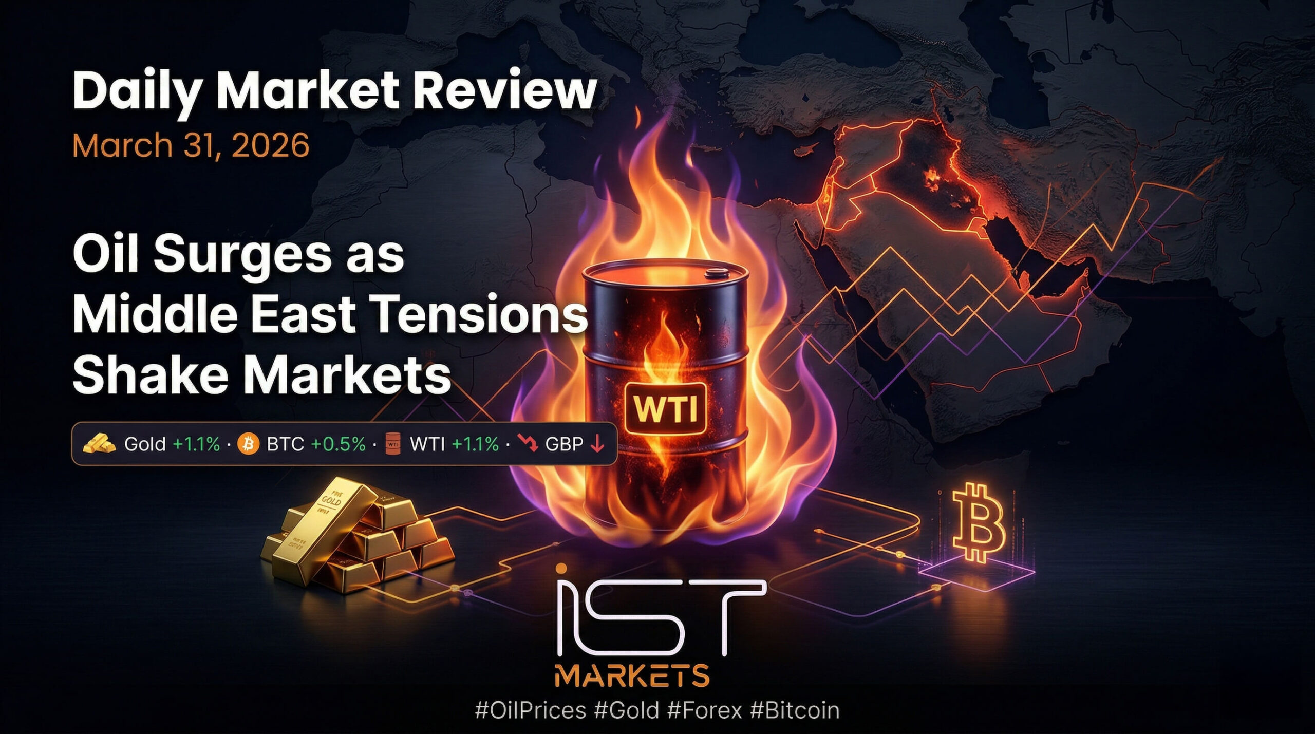 Oil Surges as Middle East Tensions Shake Global Markets
