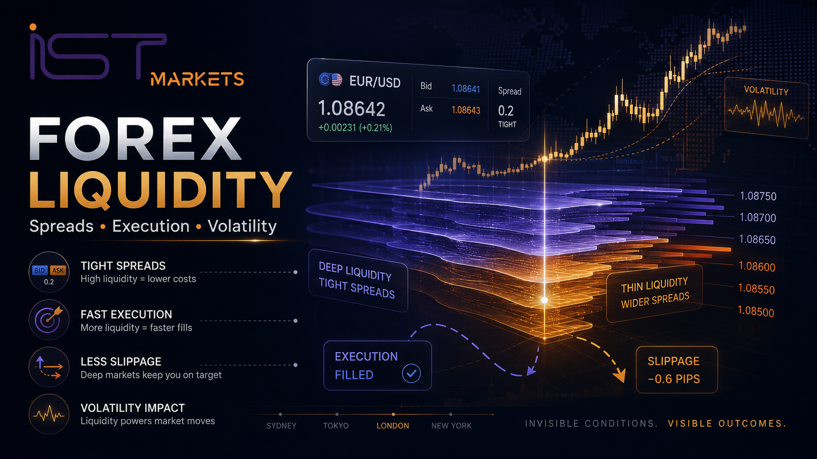 Liquidity in Forex: Why It Matters for Spreads, Execution and Volatility