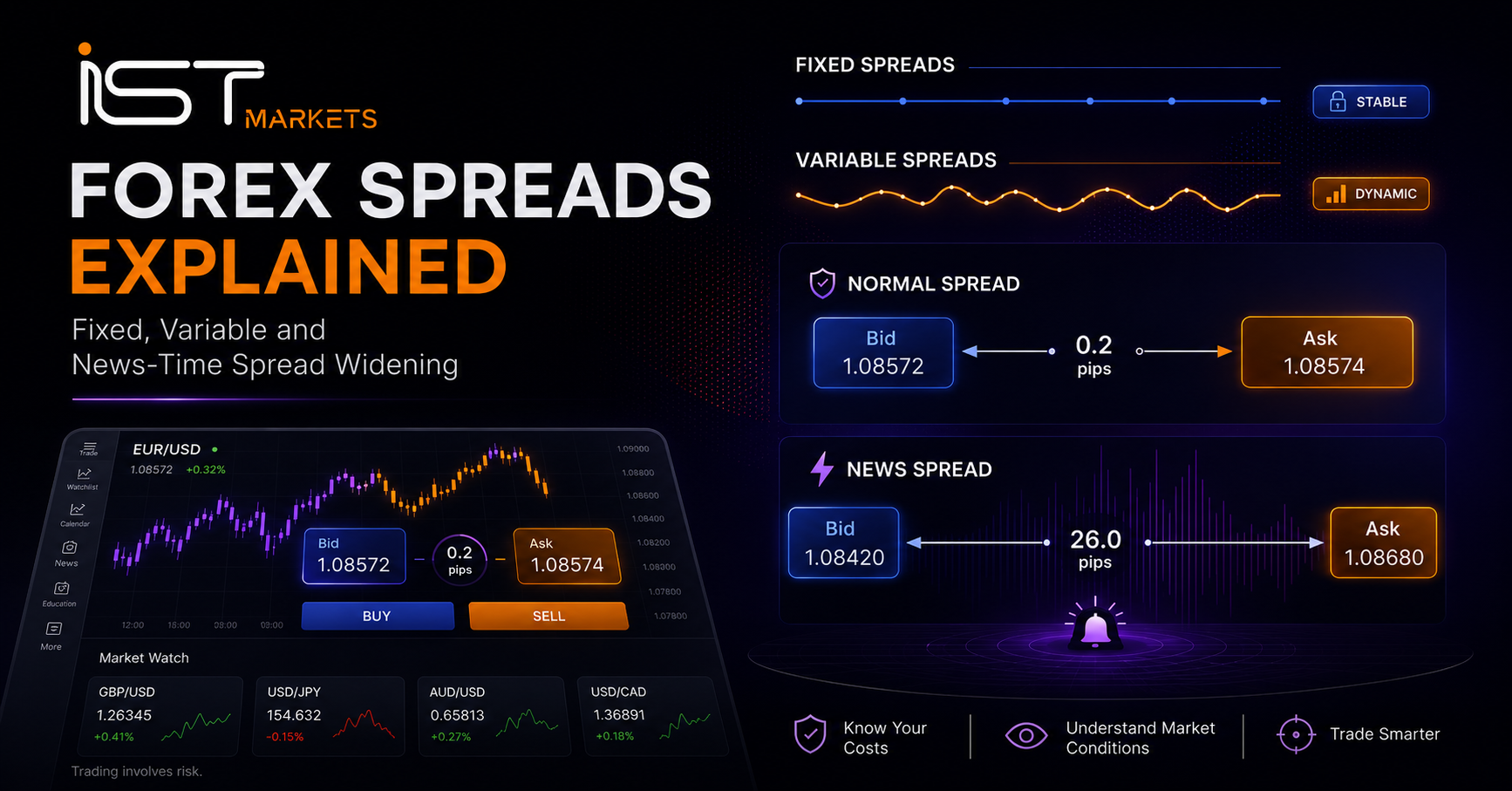 Forex Spreads Explained: Fixed, Variable and News-Time Spread Widening